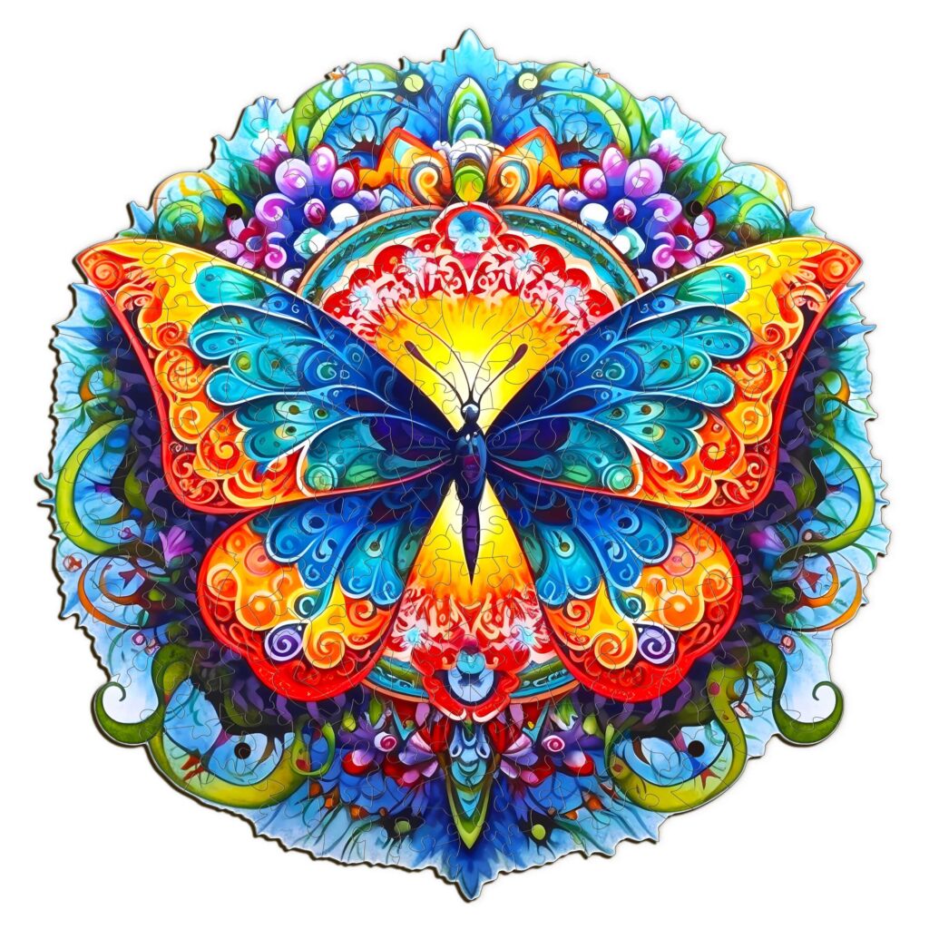 Wooden Jigsaw Puzzle-Butterfly 66d14a8b2d854