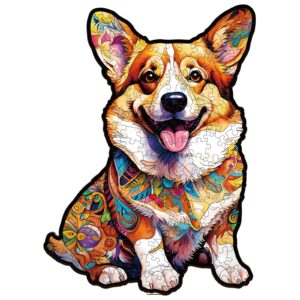 Read more about the article Wooden Jigsaw Puzzle-CLEVER CORGI-2 66d23d298c15f