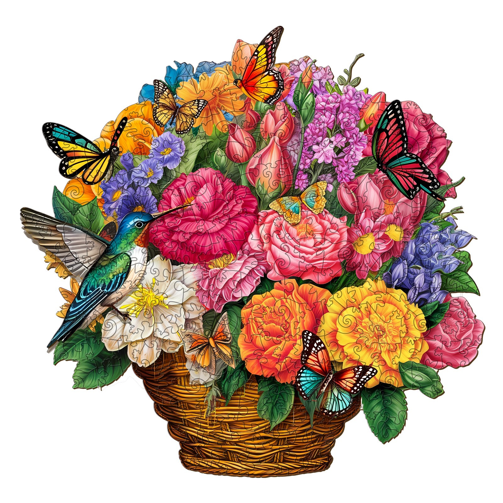 You are currently viewing Wooden Jigsaw Puzzle-Flower Basket 66d29c11831ab