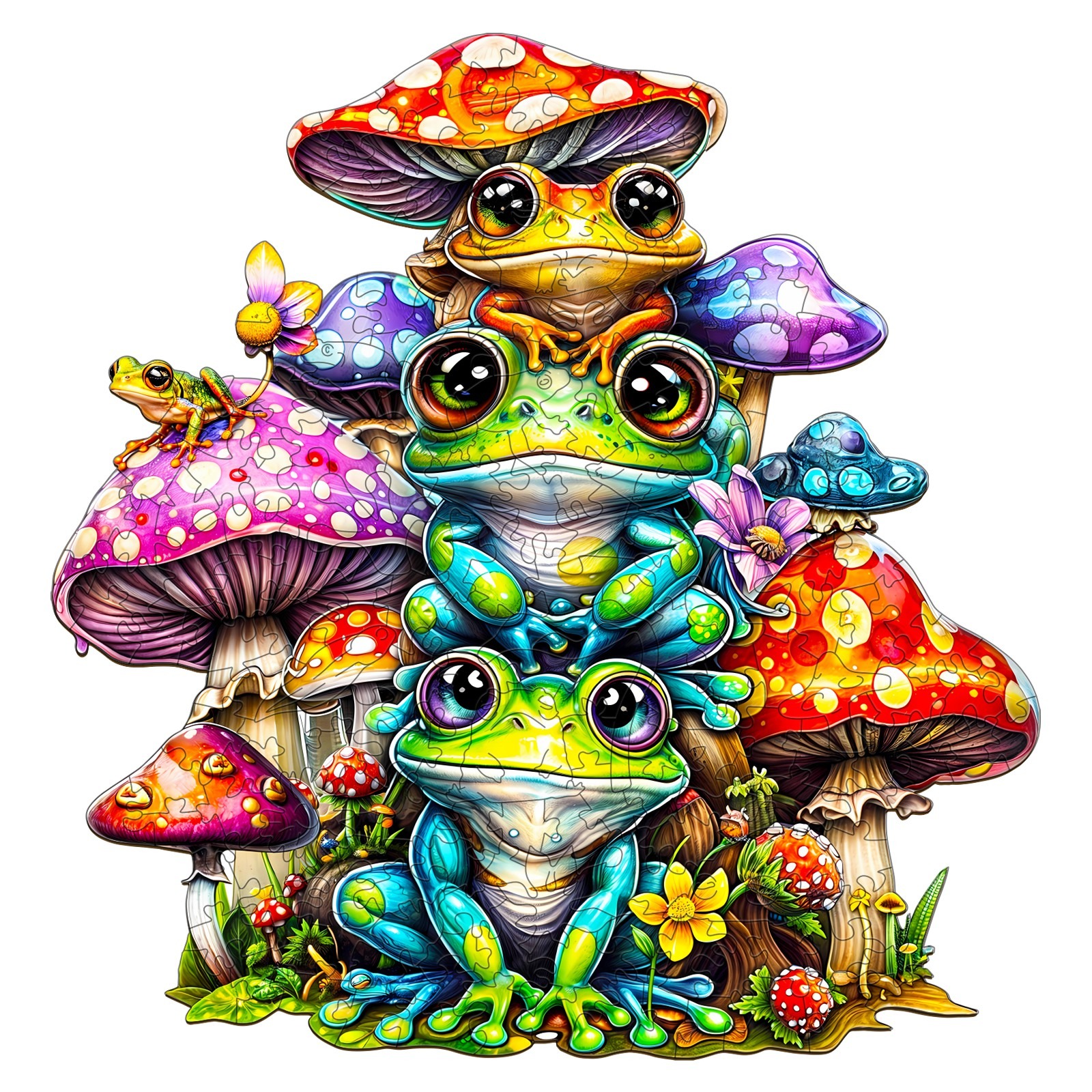 Read more about the article Wooden Jigsaw Puzzle-Frog Family 66d16a293a59e