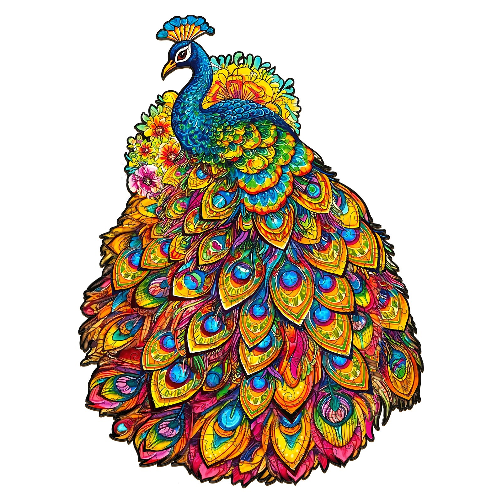 You are currently viewing Wooden Jigsaw Puzzle-gorgeous peacock 66d291614d4fd