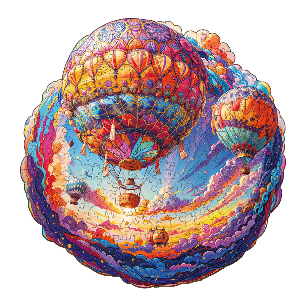 Wooden Jigsaw Puzzle – Hot Air Balloon 66d0f6190b698