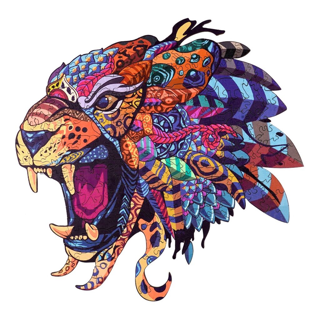 Wooden Jigsaw Puzzle-JUNGLE LIGHTNING 66d08c83f1c5a