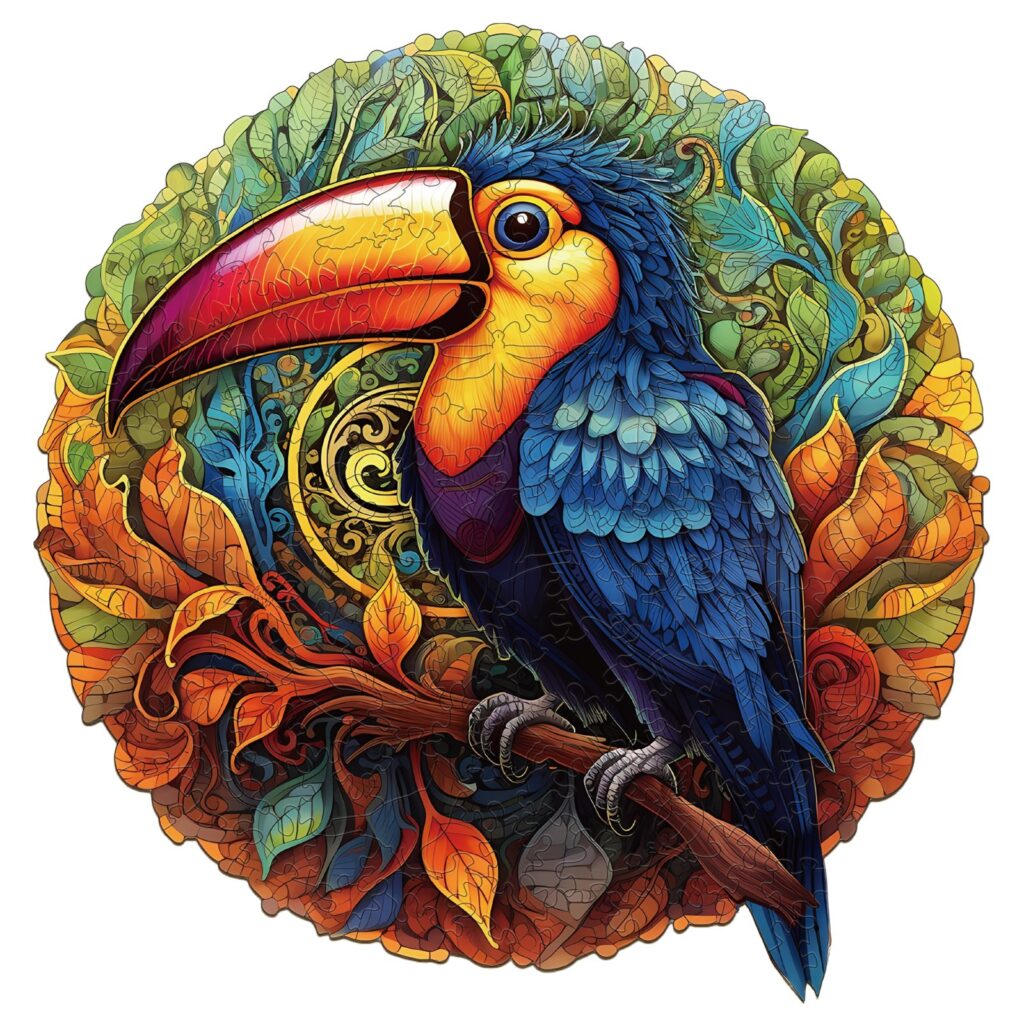 Wooden Jigsaw Puzzle-Lively Toucans 66d0ac9a406c2