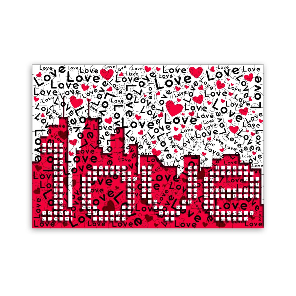 Wooden Jigsaw Puzzle-LOVE CHALLENGE 66cf260397246