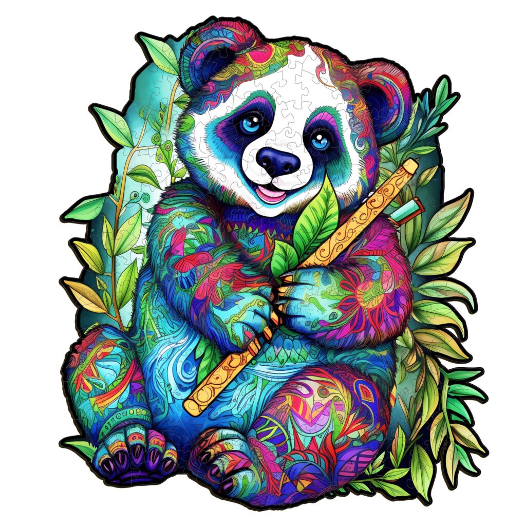 Wooden Jigsaw Puzzle-Panda 2 66cf9a0794aa6