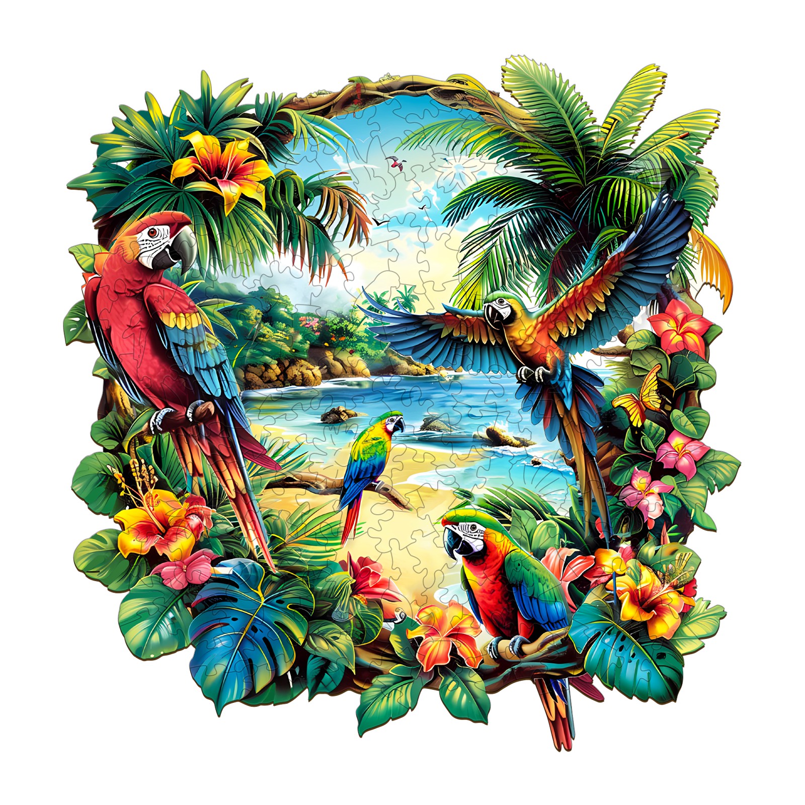 You are currently viewing Wooden Jigsaw Puzzle-Tropical Parrot 66d1f33d5f010