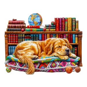 Read more about the article Wooden Jigsaw Puzzle-Sleeping Golden Retriever 66d38ea09edab