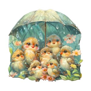 Read more about the article Wooden Jigsaw Puzzle-Birds Holding Umbrella 66cfee6142619