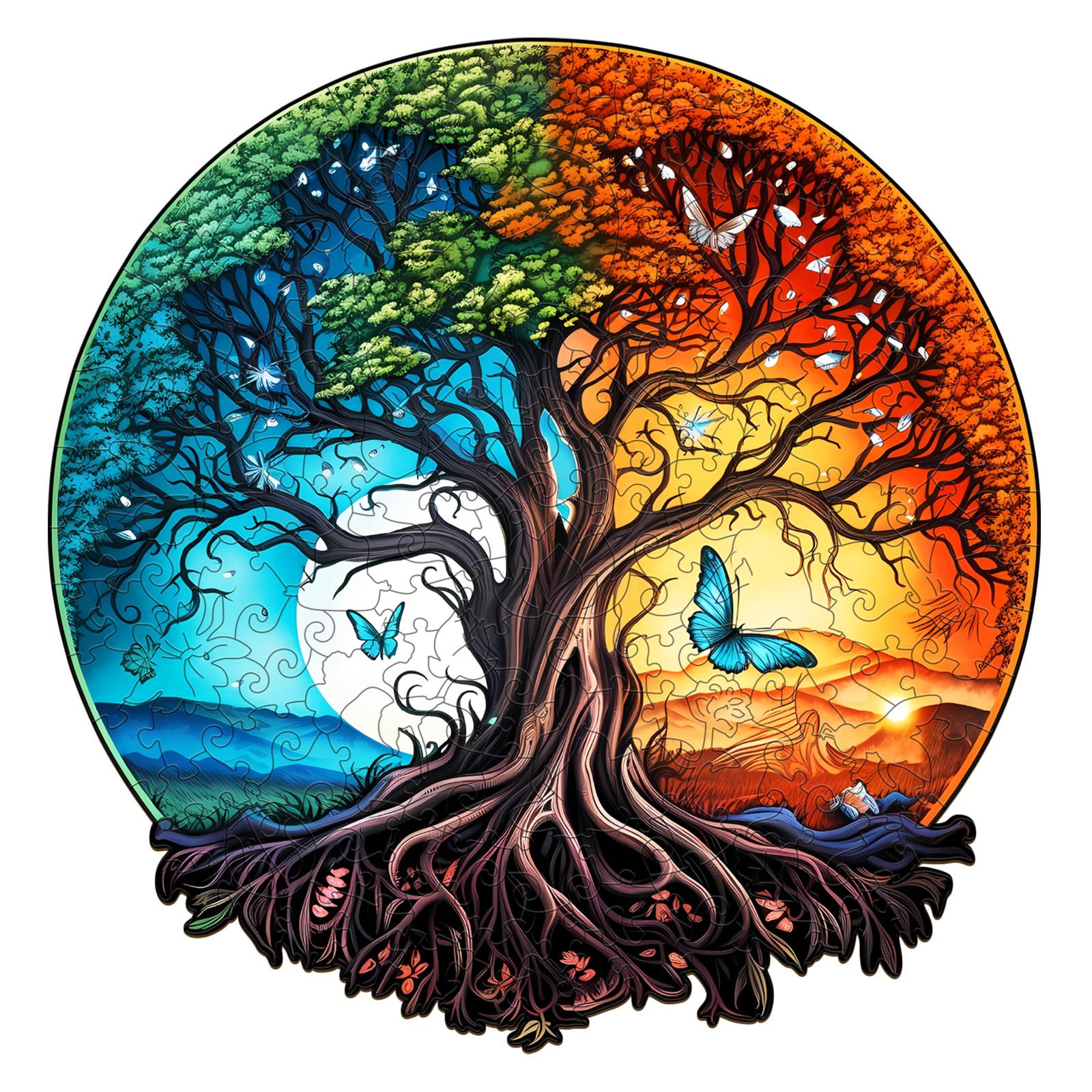 You are currently viewing Wooden Jigsaw Puzzle- YIN YANG TREE OF LIFE-5 66d0cc1670d2a