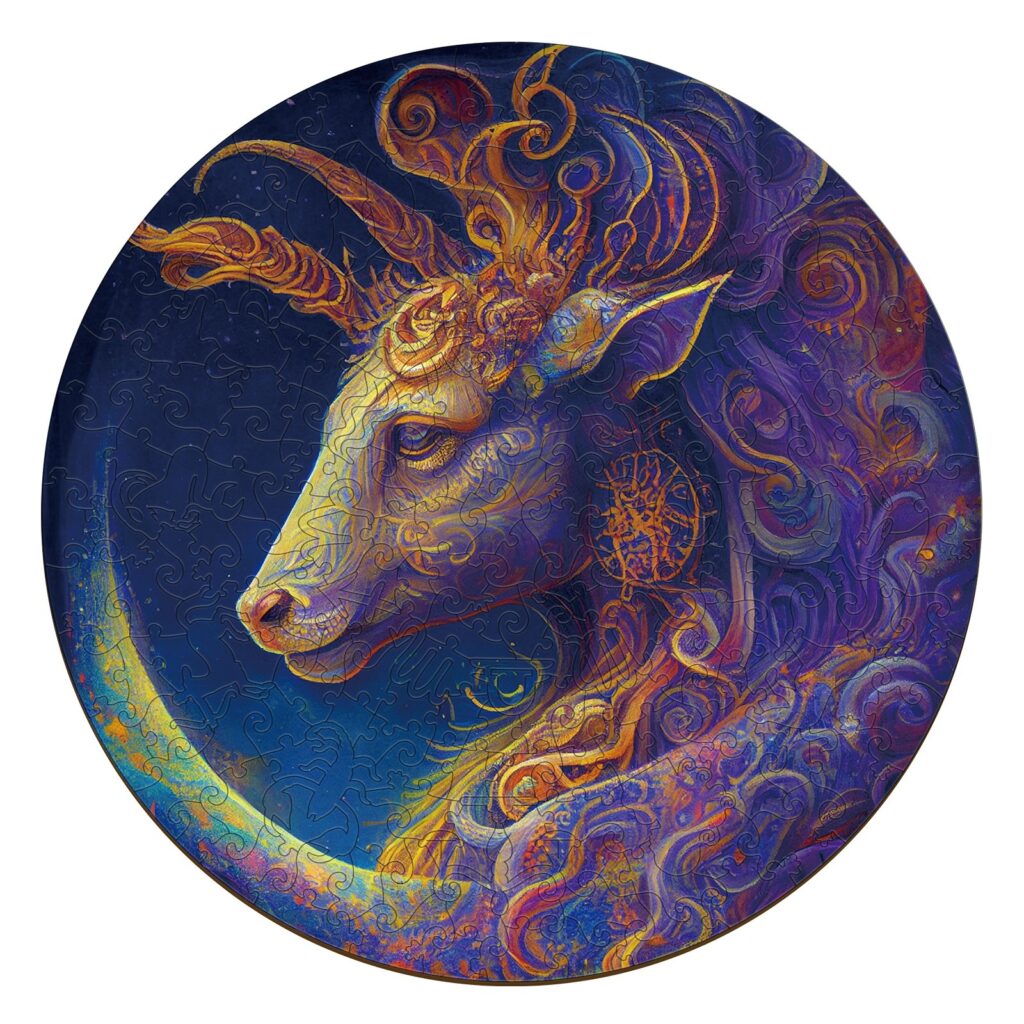 Zodiac Wooden Jigsaw Puzzle-Capricorn 66d120c8655fc