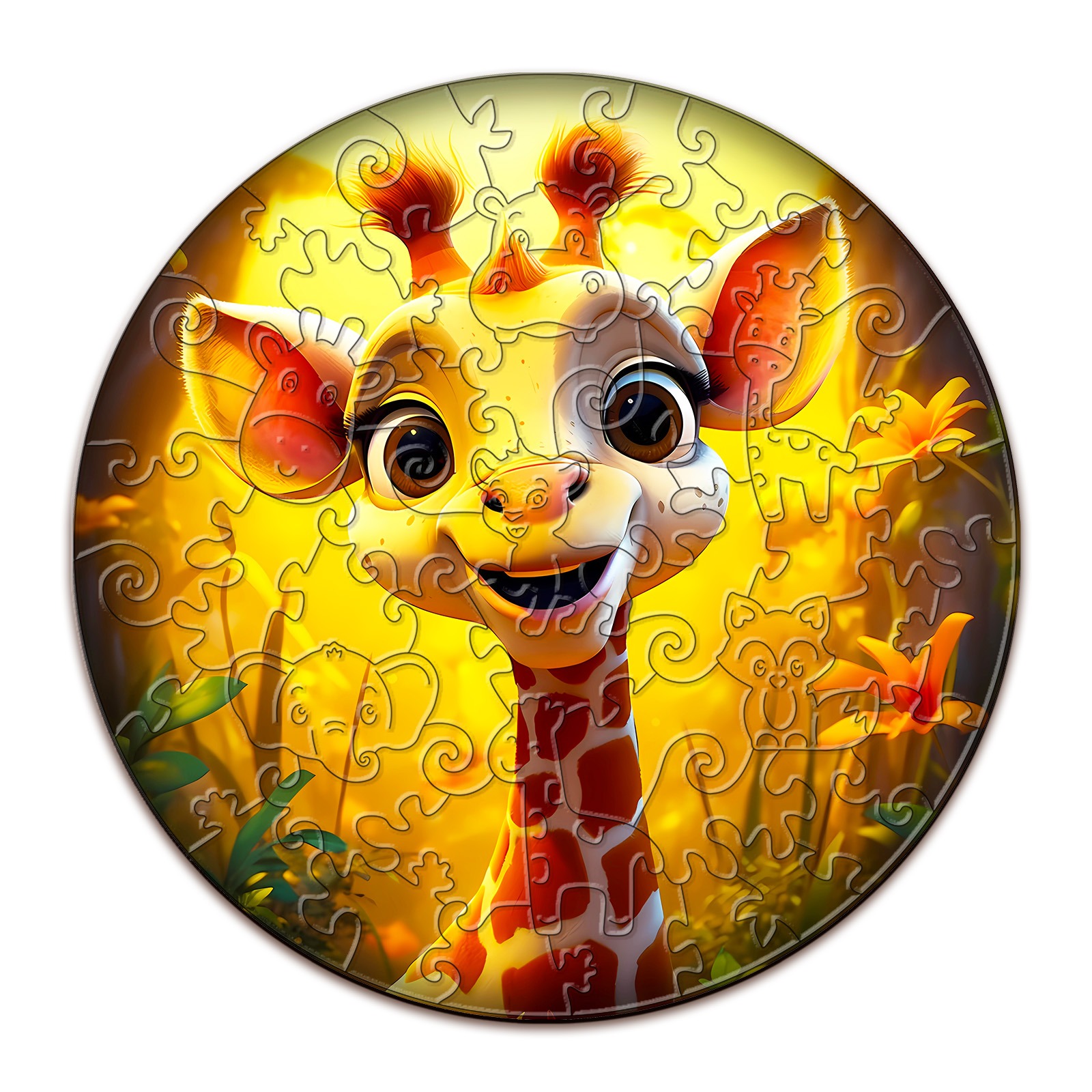 You are currently viewing Children Wooden Jigsaw Puzzle-Cute Giraffe 66e177dea452f