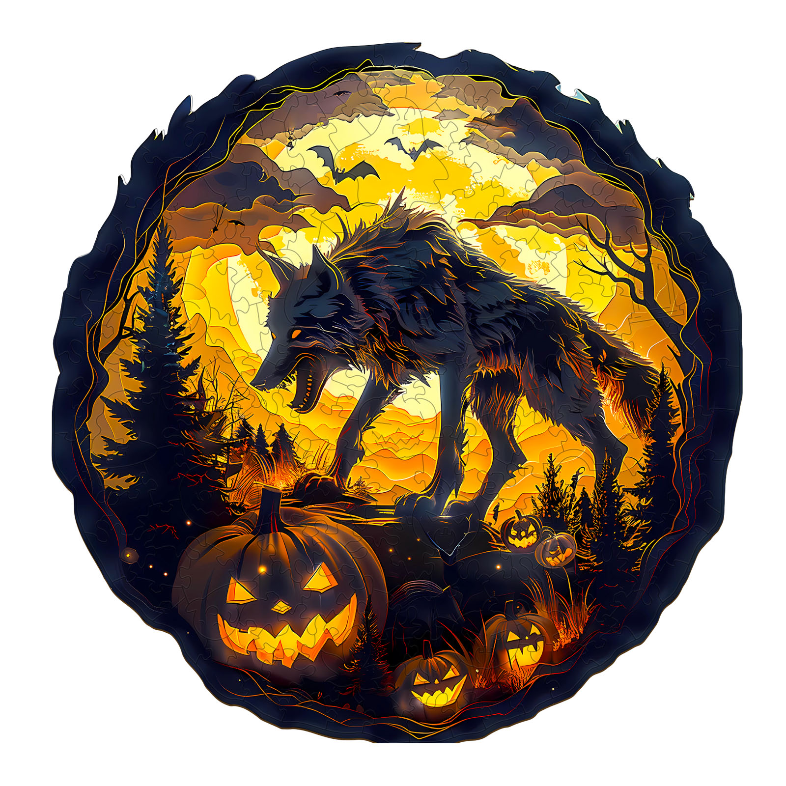 You are currently viewing Wooden Jigsaw Puzzle-3D Halloween Wolf 66e9d4e64de45