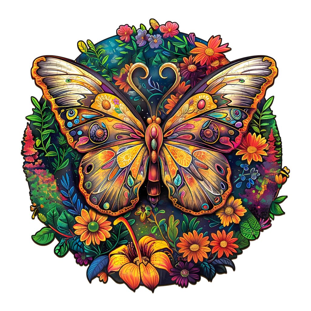 Wooden Jigsaw Puzzle – Ancient Butterfly 2 66e3678ba9019