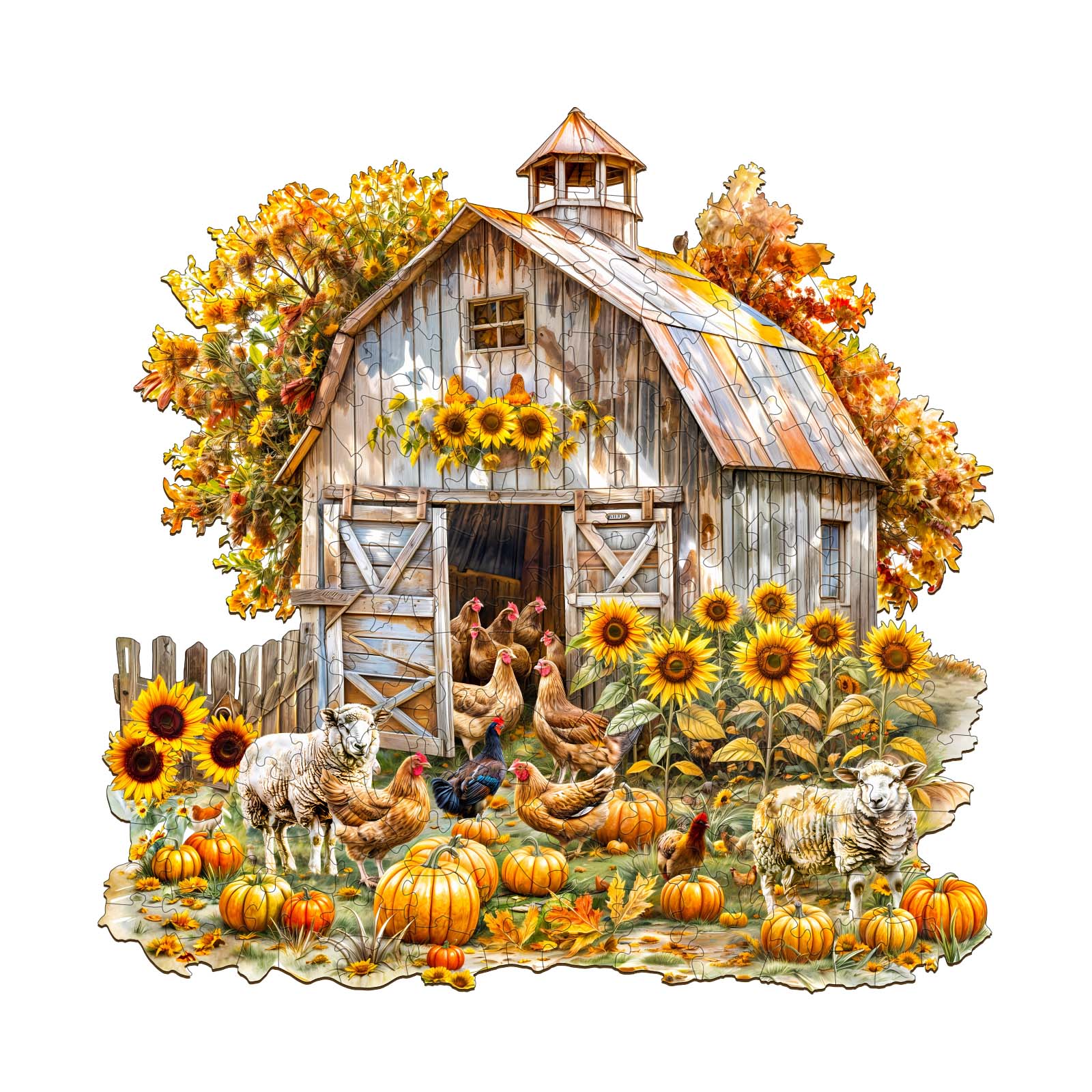 You are currently viewing Wooden Jigsaw Puzzle-Autumn Farm 66e2f37f29169