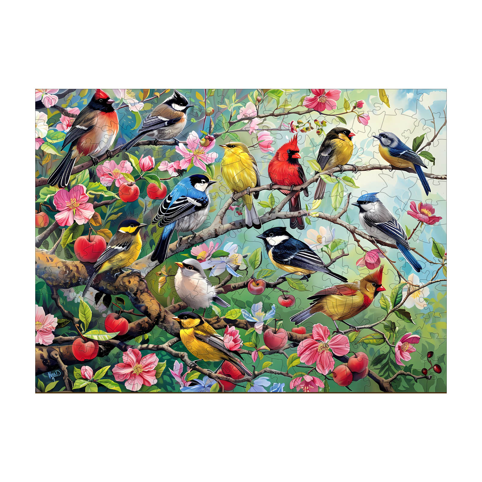 Read more about the article Wooden Jigsaw Puzzle-Birds in the Orchard 66e3872499089