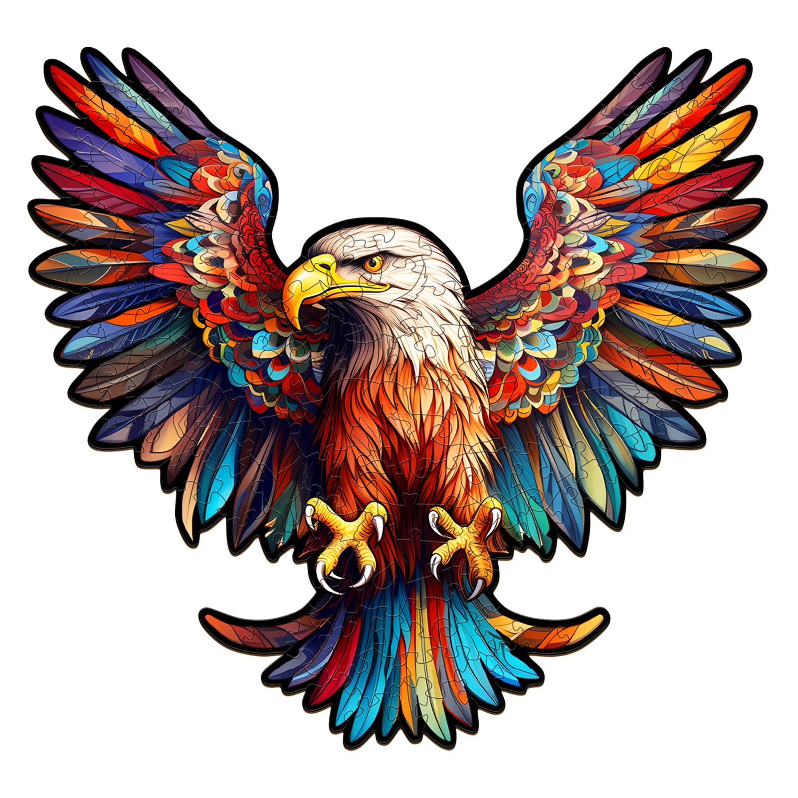 You are currently viewing Wooden Jigsaw Puzzle-Bald Eagle with Spread Wings 66e27f7198181