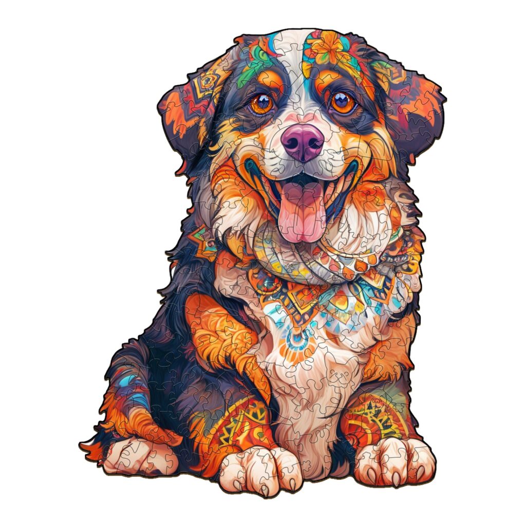 Wooden Jigsaw Puzzle – Bernese Mountain Dog 66dab617968da