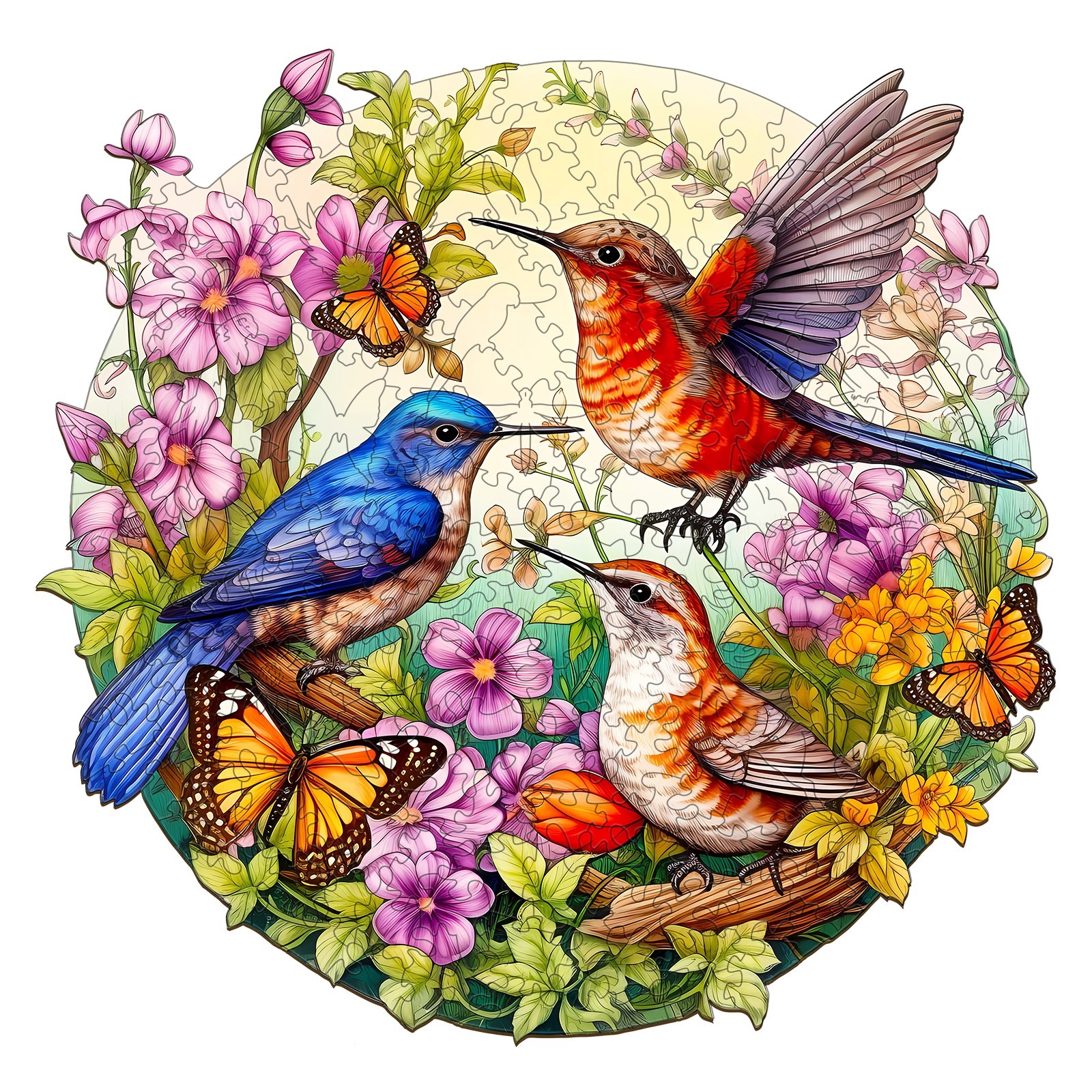 You are currently viewing Wooden Jigsaw Puzzle-Birds and Butterflies 66ec77c0db55b