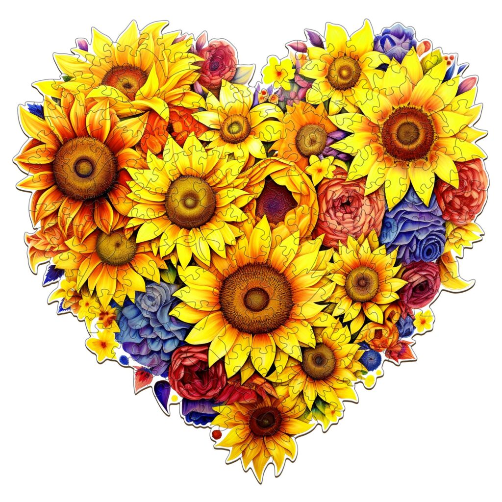Wooden Jigsaw Puzzle – Blooming Sunflowers 66e522b390105