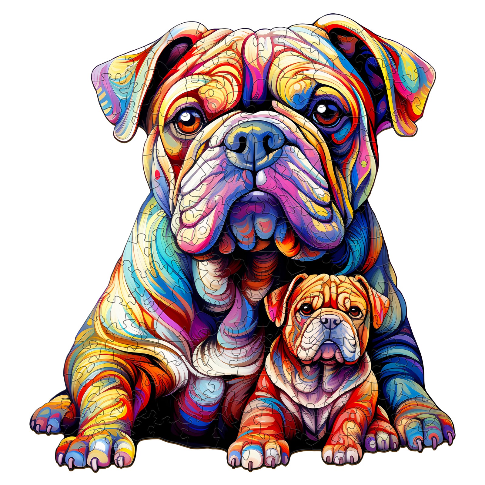 You are currently viewing Wooden Jigsaw Puzzle – Bulldog Family 2 66da61ca50a79