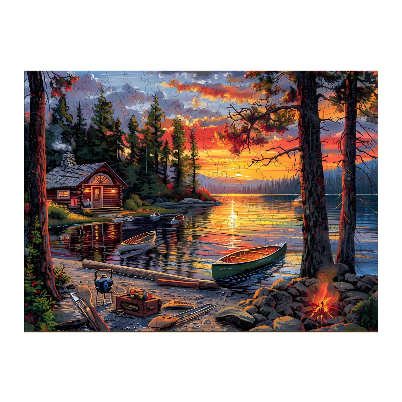 You are currently viewing Wooden Jigsaw Puzzle – Canoe Lake 1 66e2209b9806b