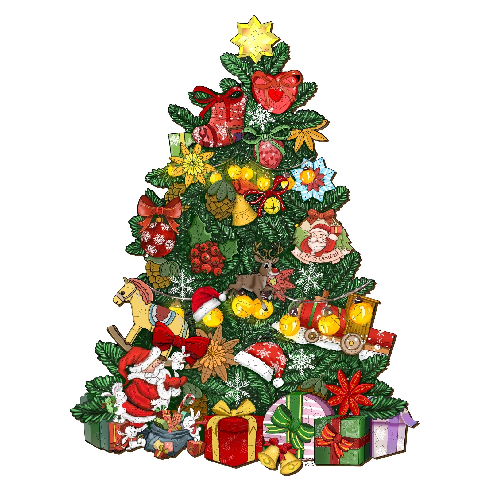 You are currently viewing Wooden Jigsaw Puzzle-CHRISTMAS TREE 66dcbafa30d46