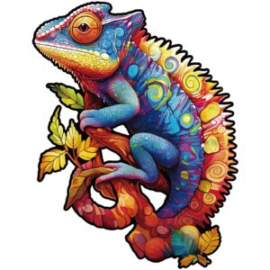 Read more about the article Wooden Jigsaw Puzzle-Colorful Chameleon 66edc95f307b5