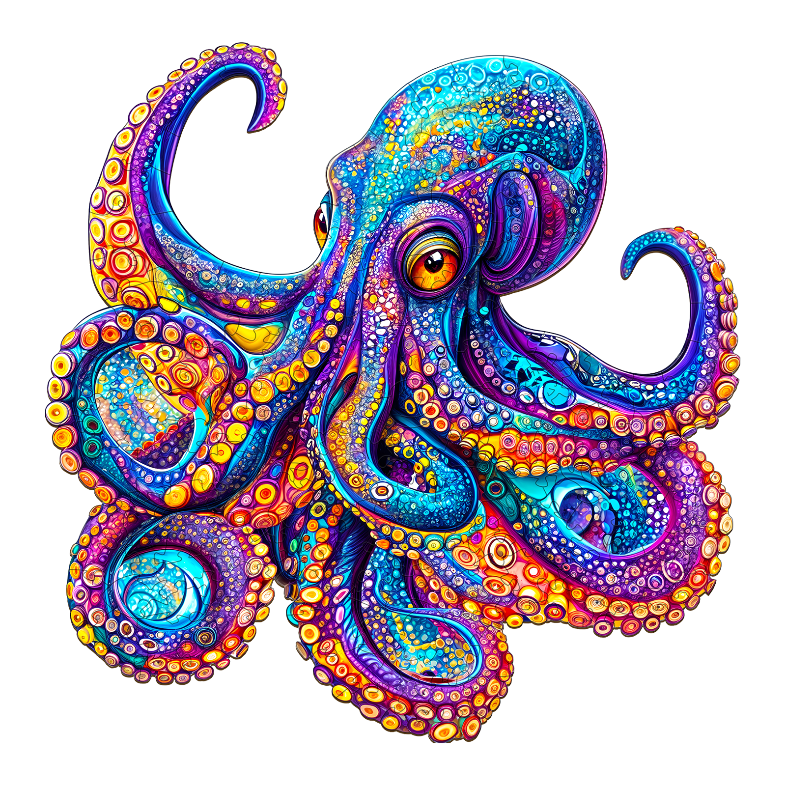 You are currently viewing Wooden Jigsaw Puzzle-Colorful Octopus 66dfb25da767f