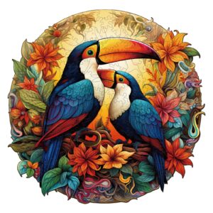 Read more about the article Wooden Jigsaw Puzzle-Colorful Toucans 66e103b515448