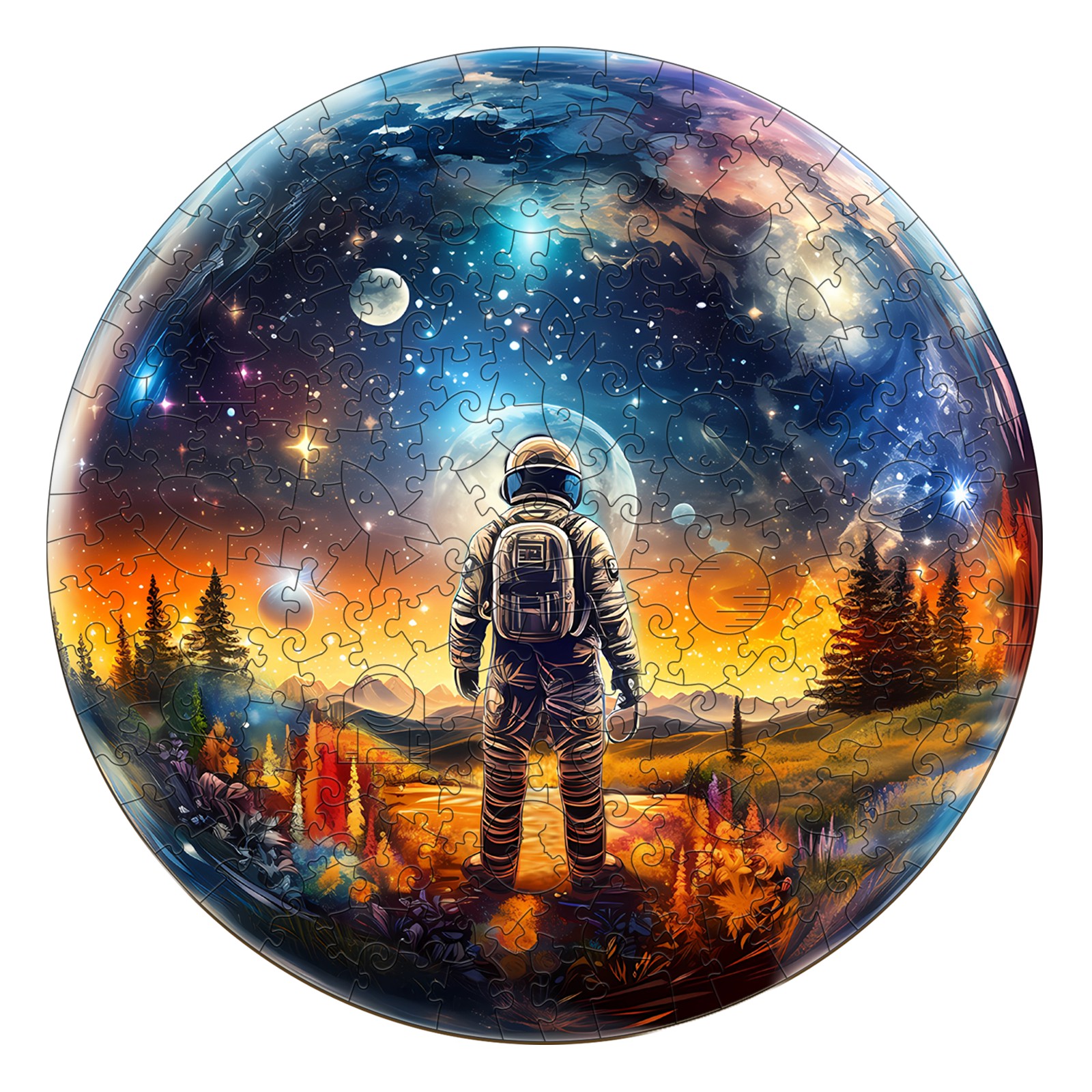 You are currently viewing Wooden Jigsaw Puzzle -Crystal Ball Astronaut 66e3b170a310a