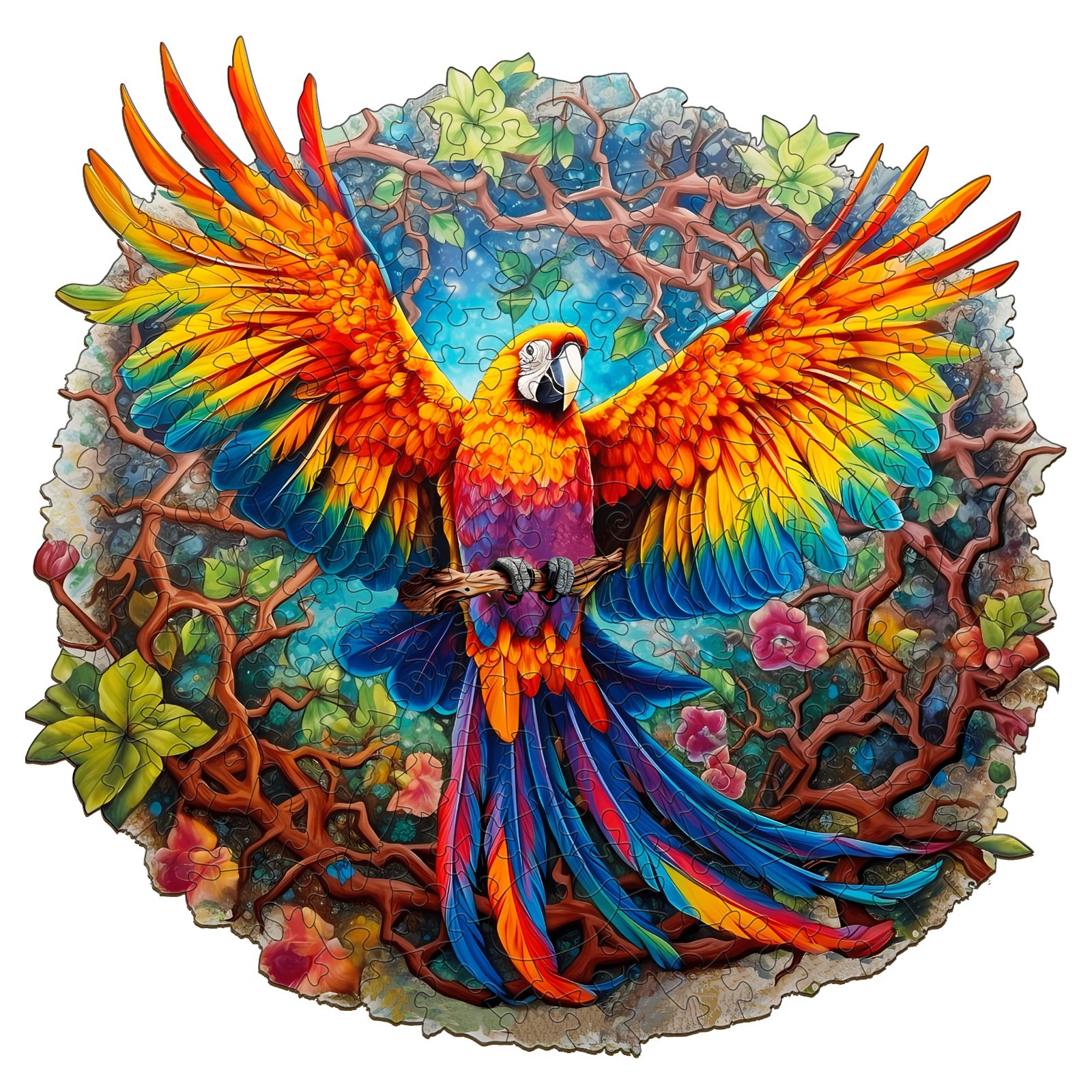 You are currently viewing Wooden Jigsaw Puzzle-Curious Parrot 66ef79b57f44c