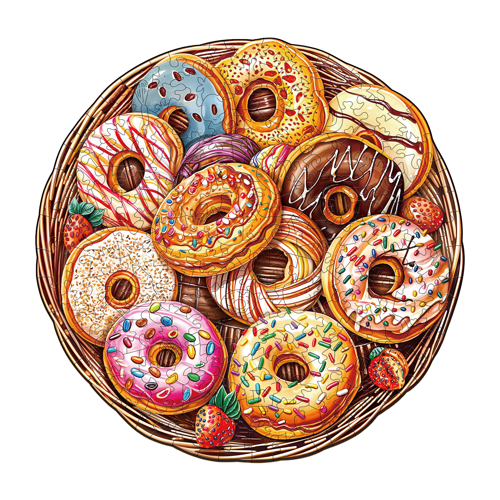 Read more about the article Wooden Jigsaw Puzzle – Donuts Puzzle 66e7fa3830eba