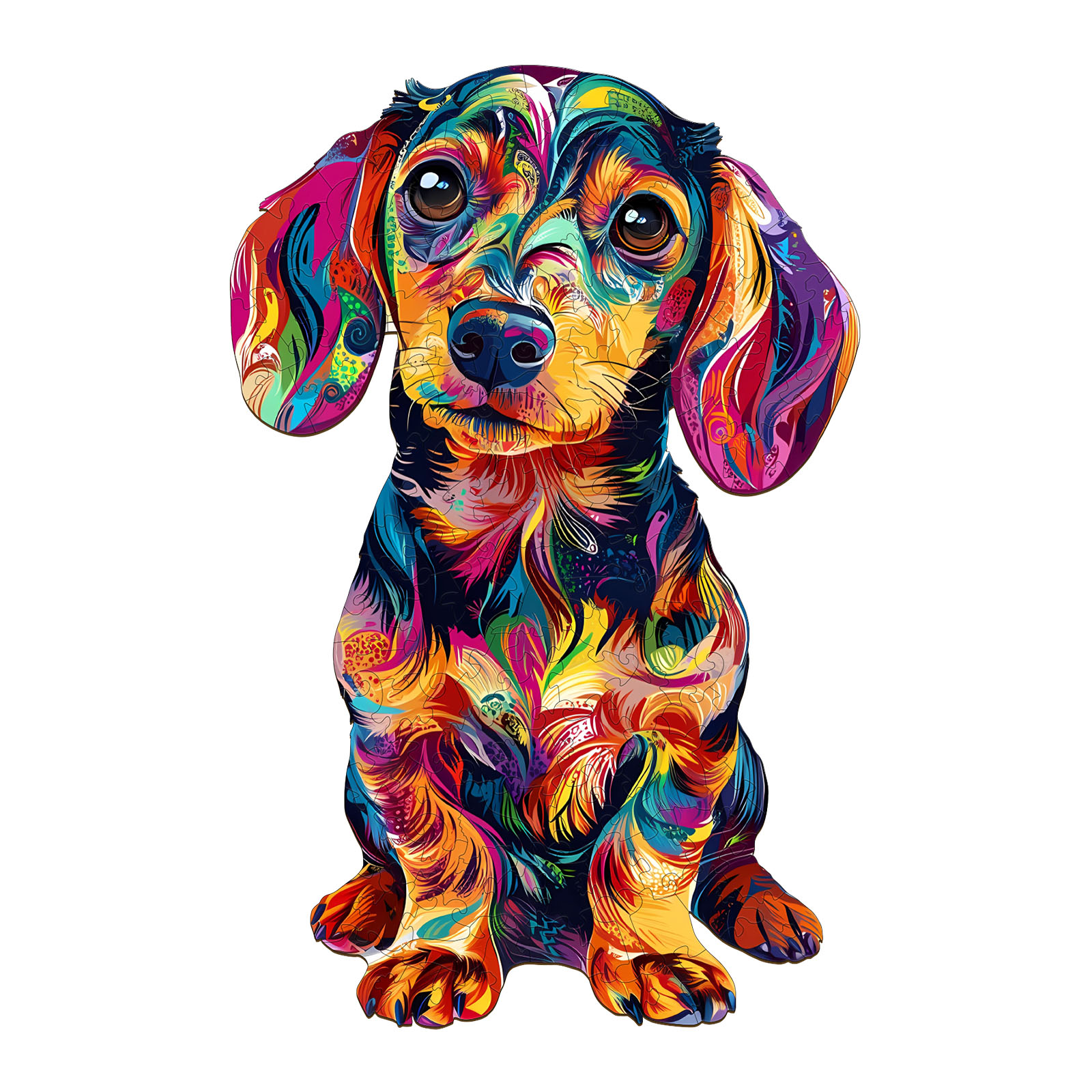 You are currently viewing Wooden Jigsaw Puzzle-Colorful Dachshund 66e410510e2f5