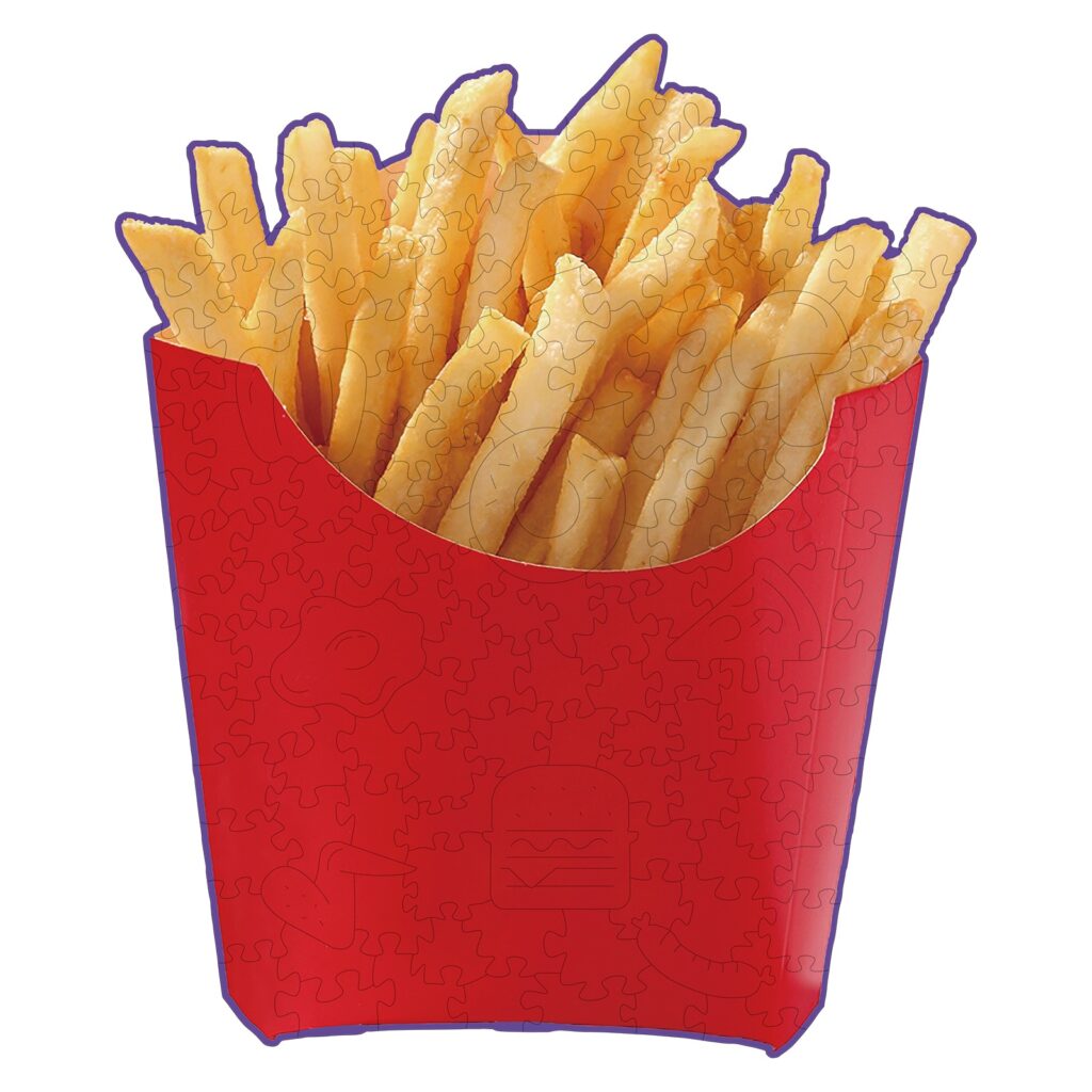 Wooden Jigsaw Puzzle-French fries 66daffe53fcc2