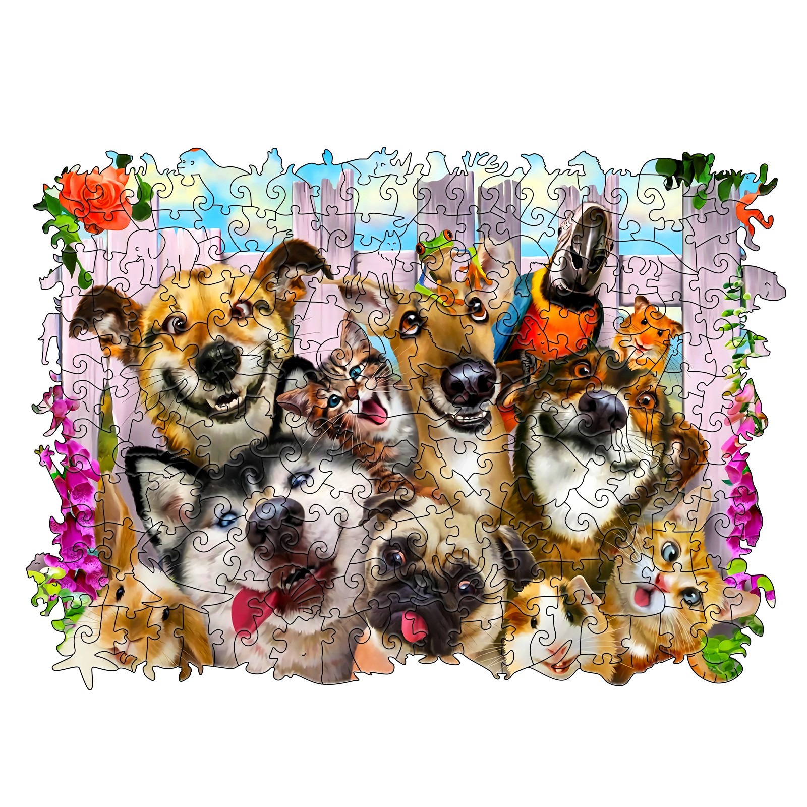 Read more about the article Wooden Jigsaw Puzzle-FUNNY DOGS 66eab265afaca