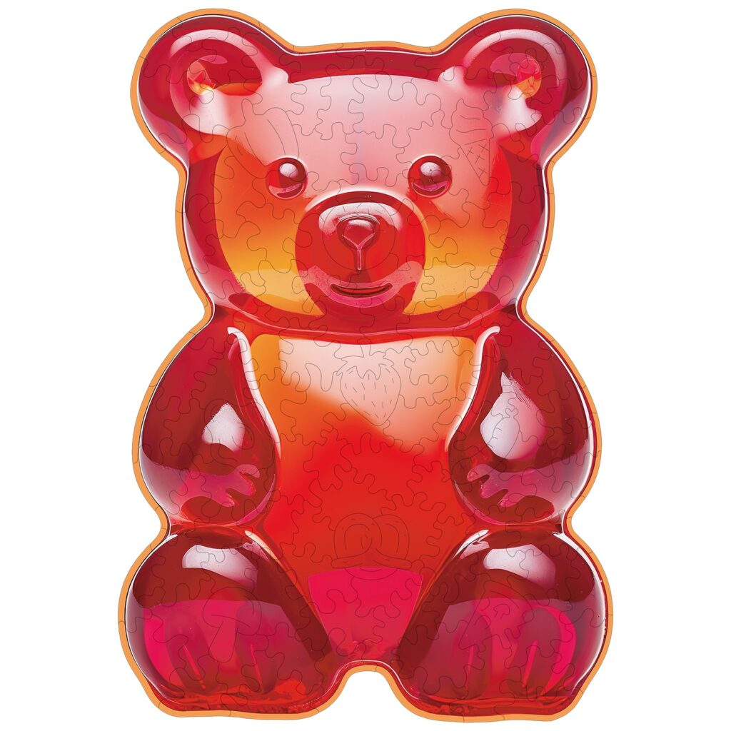 Wooden Jigsaw Puzzle-Gummy Bear 66dc123674fba