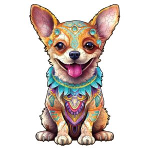 Read more about the article Wooden Jigsaw Puzzle-Happy Chihuahua 66e5cb48e1abb