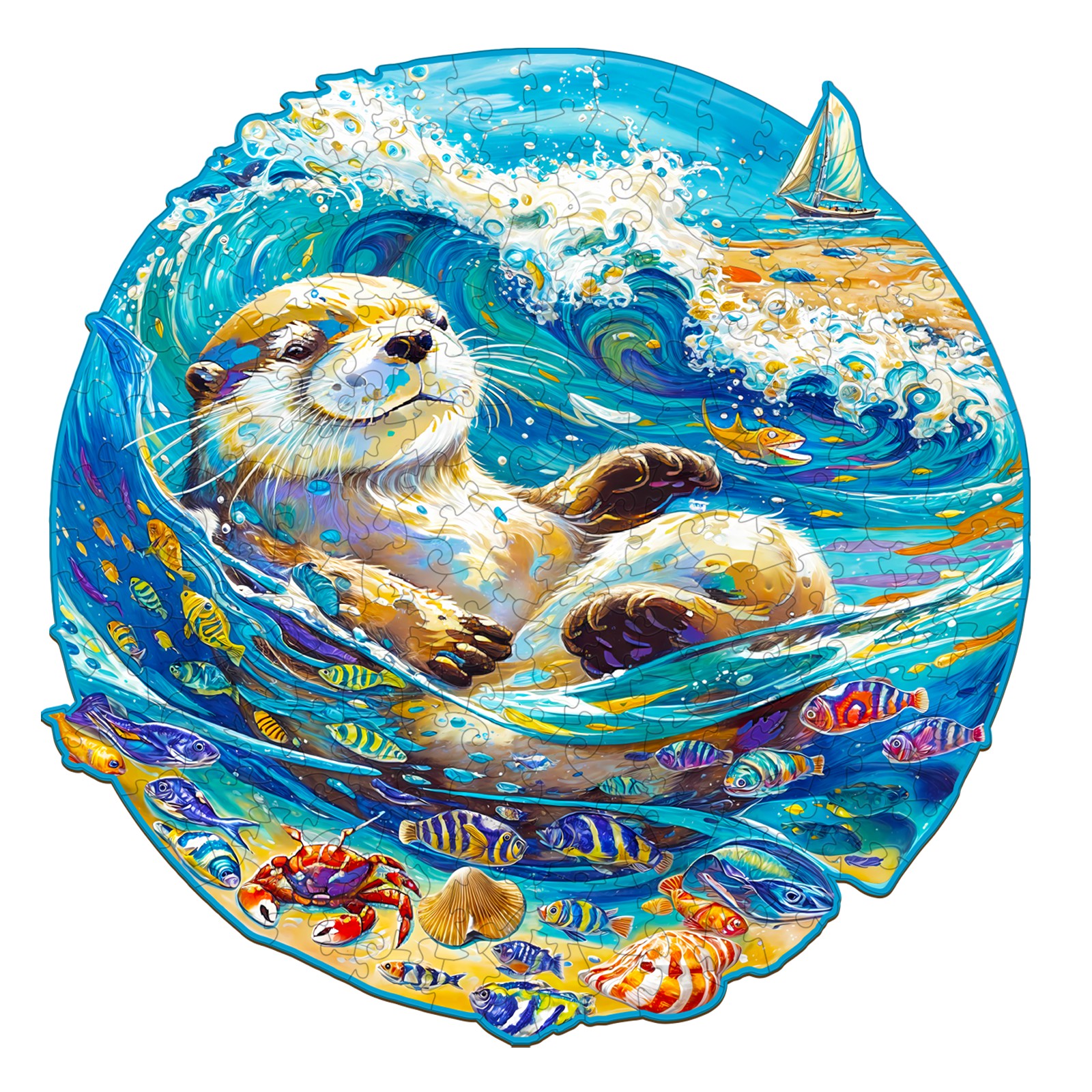 You are currently viewing Wooden Jigsaw Puzzle – Leisurely Otter 66e65ef99be43