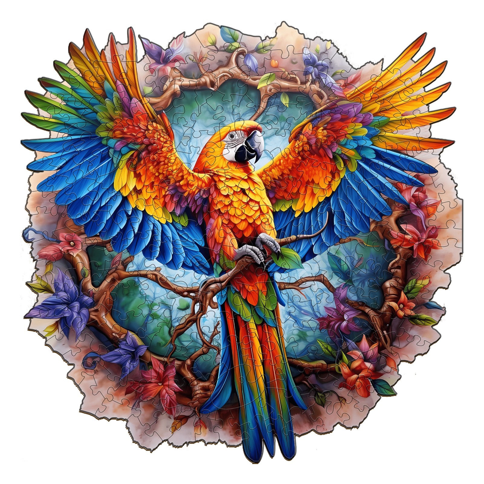 You are currently viewing Wooden Jigsaw Puzzle-Lively Parrot 66d70477079fd