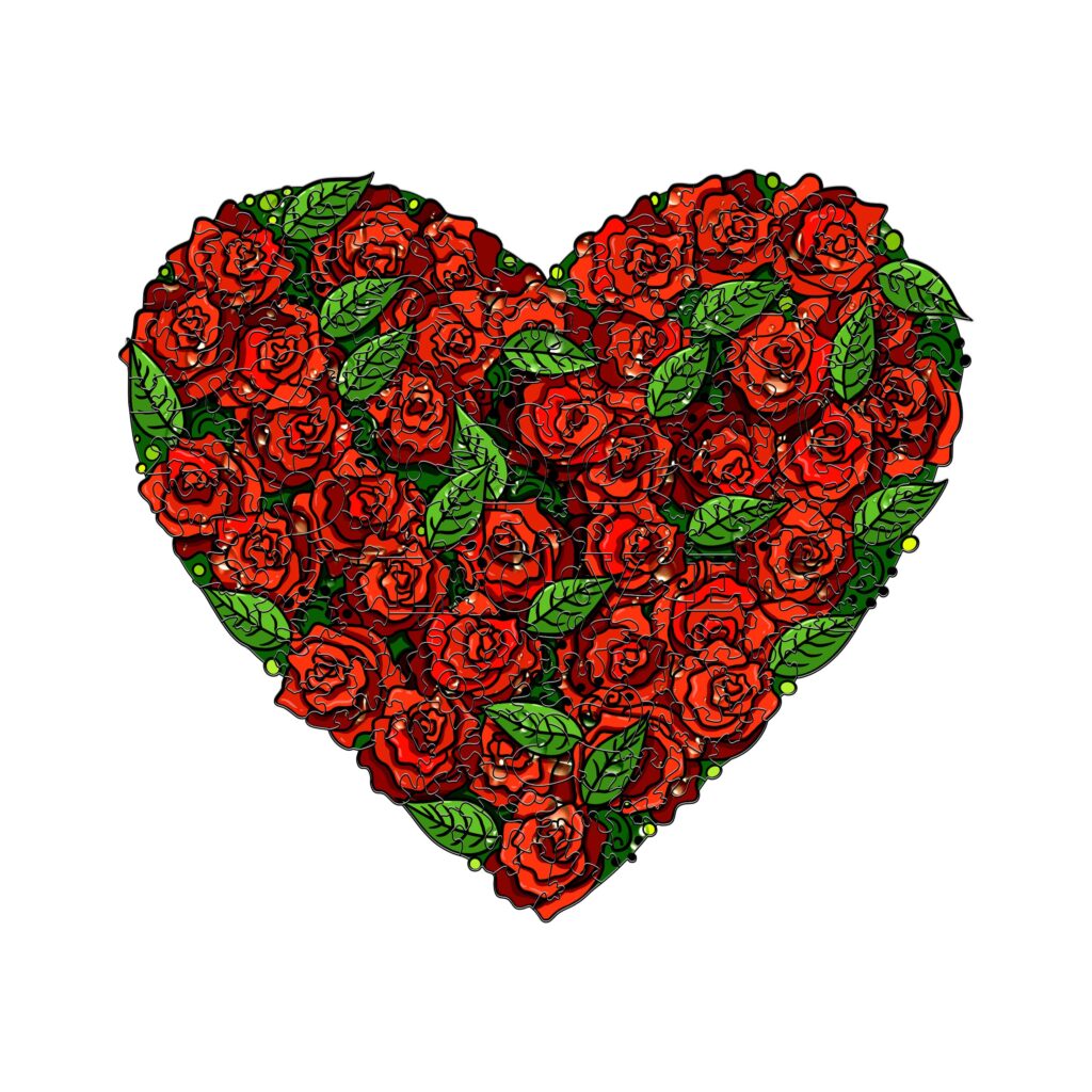 Wooden Jigsaw Puzzle- LOVE ROSES 66dc1ca7f34d8