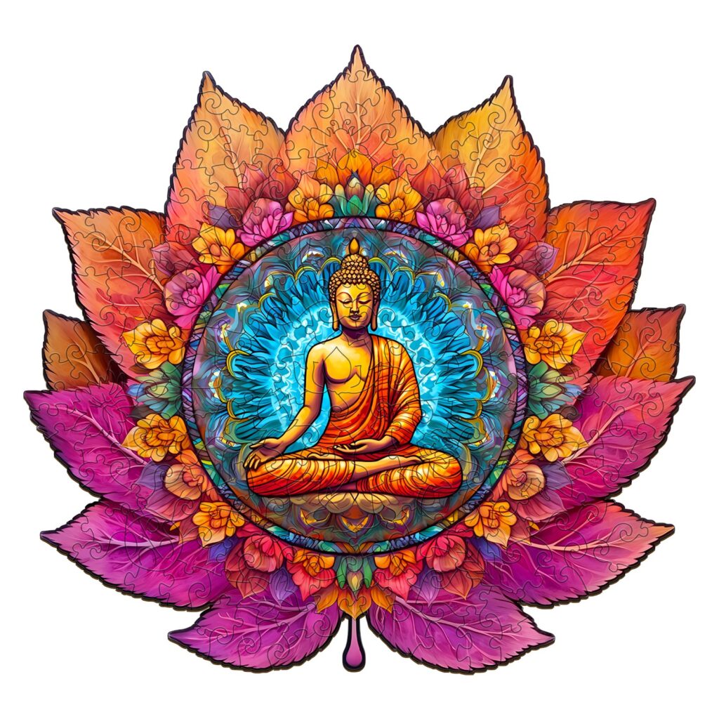 Wooden Jigsaw Puzzle – Mandala Buddhism 66dae069301b5