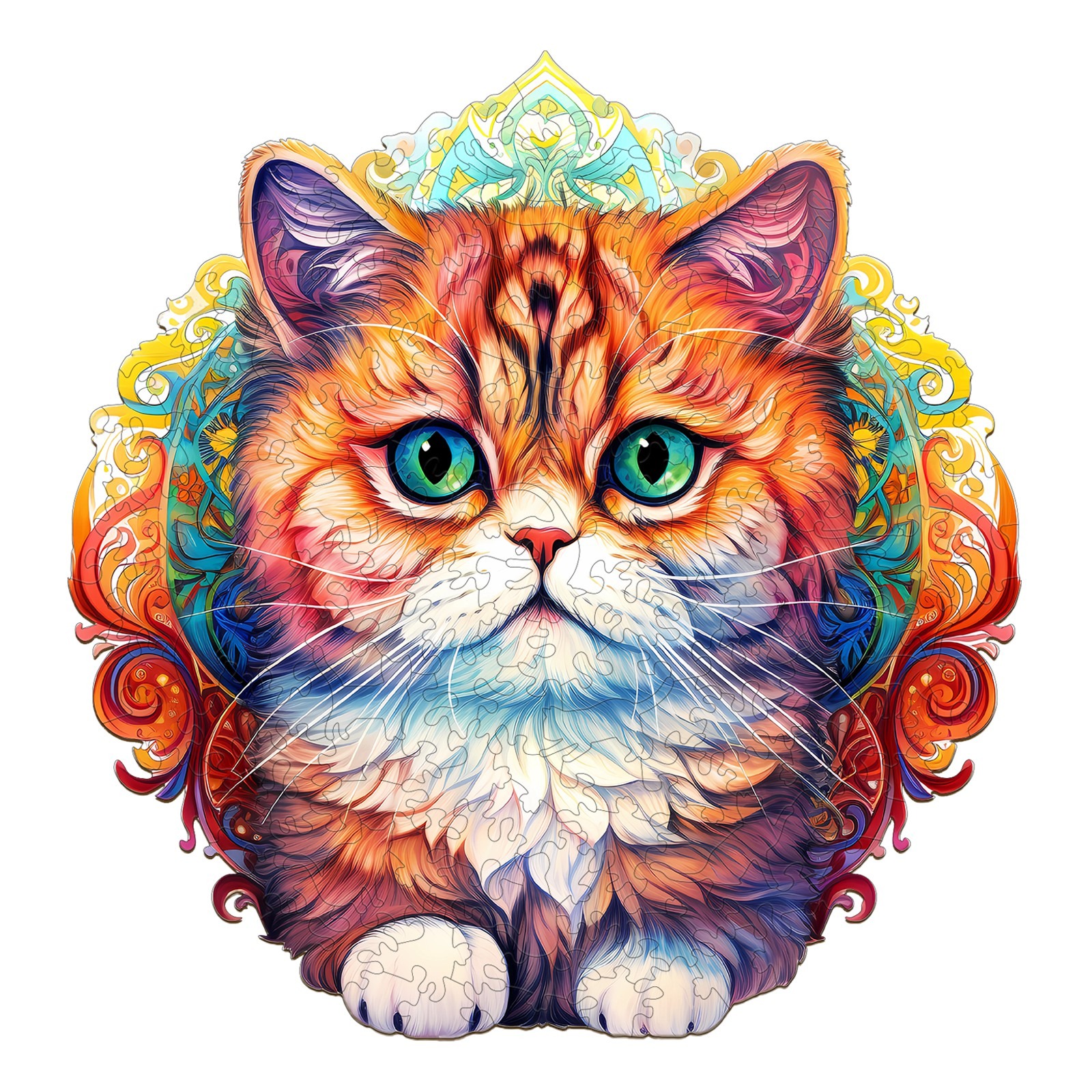 You are currently viewing Wooden Jigsaw Puzzle-MANDALA CAT 66ec237891ab5