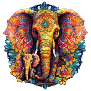 Read more about the article Wooden Jigsaw Puzzle-Mandala Elephant Family 66e673fd0c921