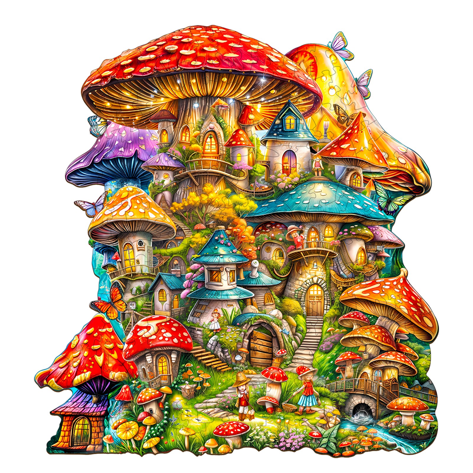 You are currently viewing Wooden Jigsaw Puzzle – Mushroom House 66db49ca50178