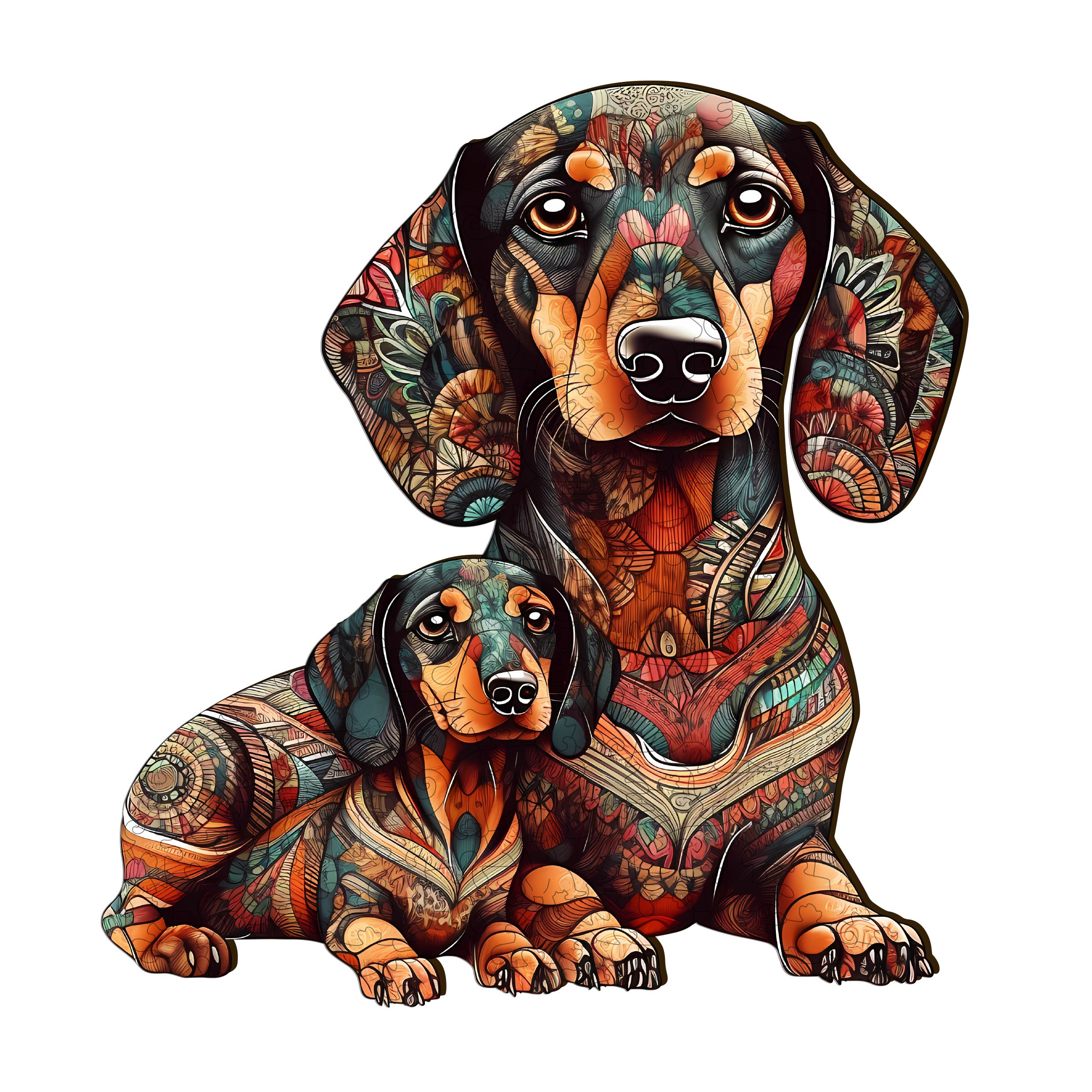 You are currently viewing Wooden Jigsaw Puzzle-Parent-Child Dachshund 2 66edbec686e4e