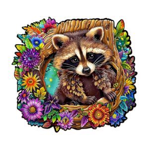 Read more about the article Wooden Jigsaw Puzzle – Raccoon’s Secret Tree Den 66ddecd0782cb