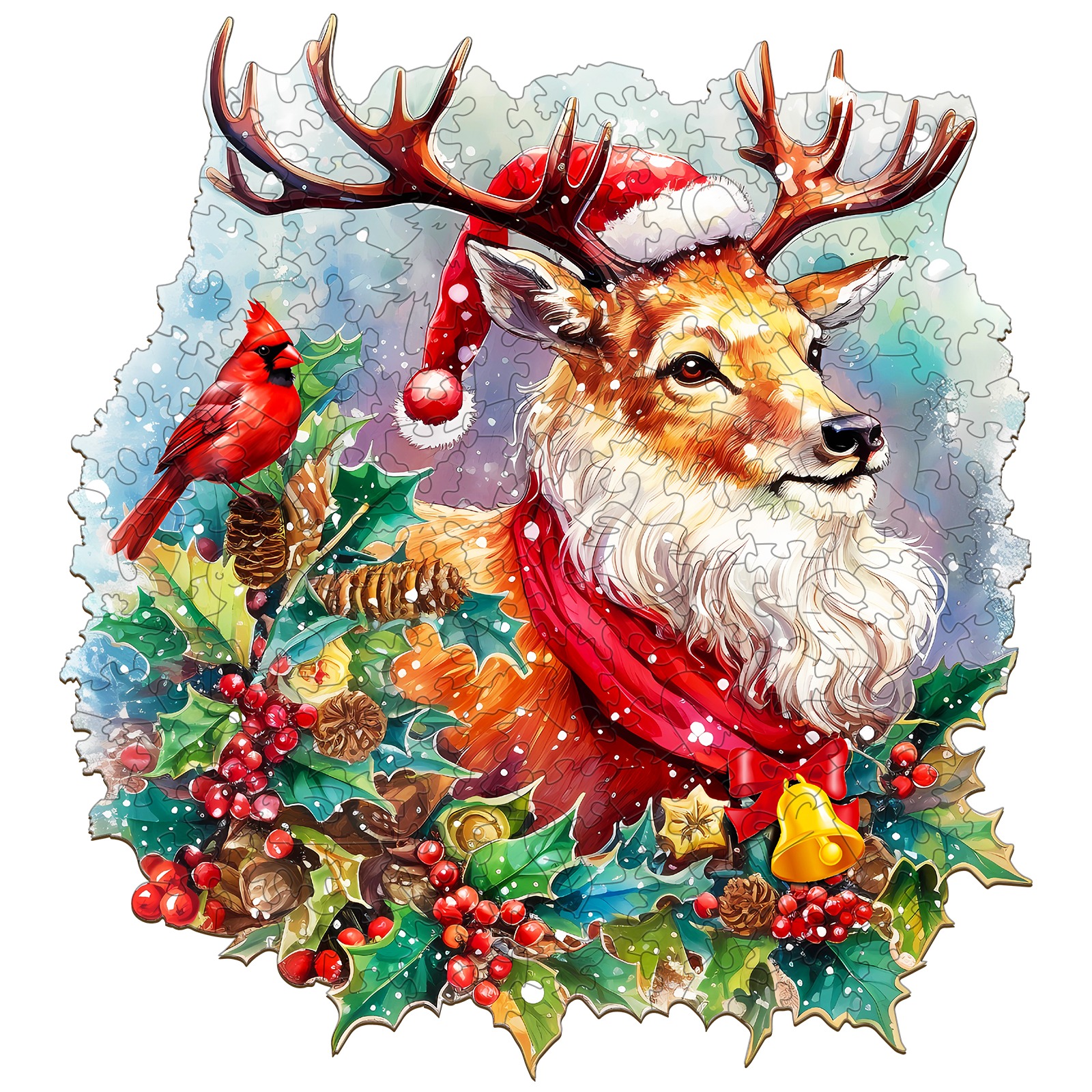 You are currently viewing Wooden Jigsaw Puzzle-Sparkle Christmas Reindeer 66dc5172b49ad