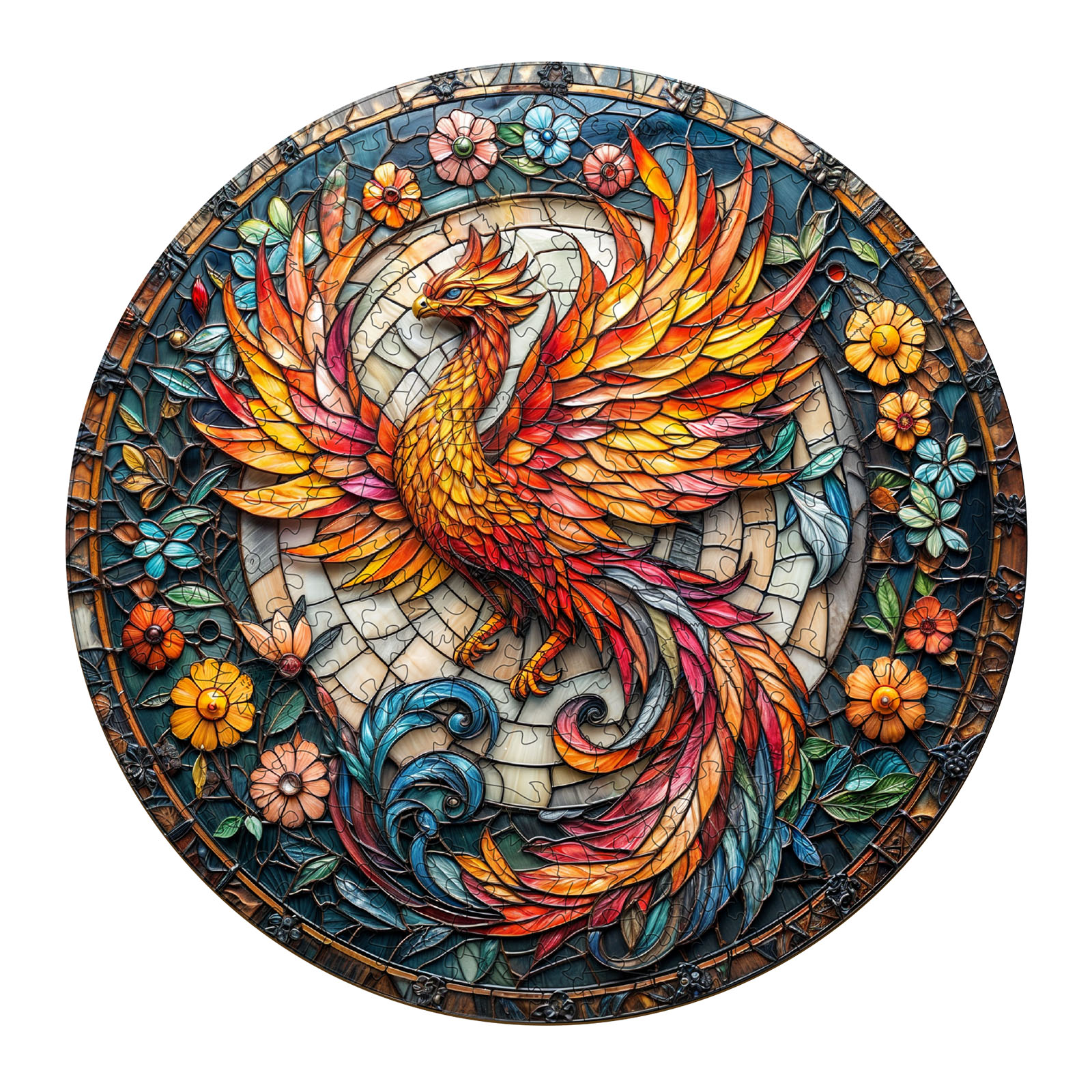 You are currently viewing Wooden Jigsaw Puzzle-Stained Glass Phoenix 66e8ecdd33978