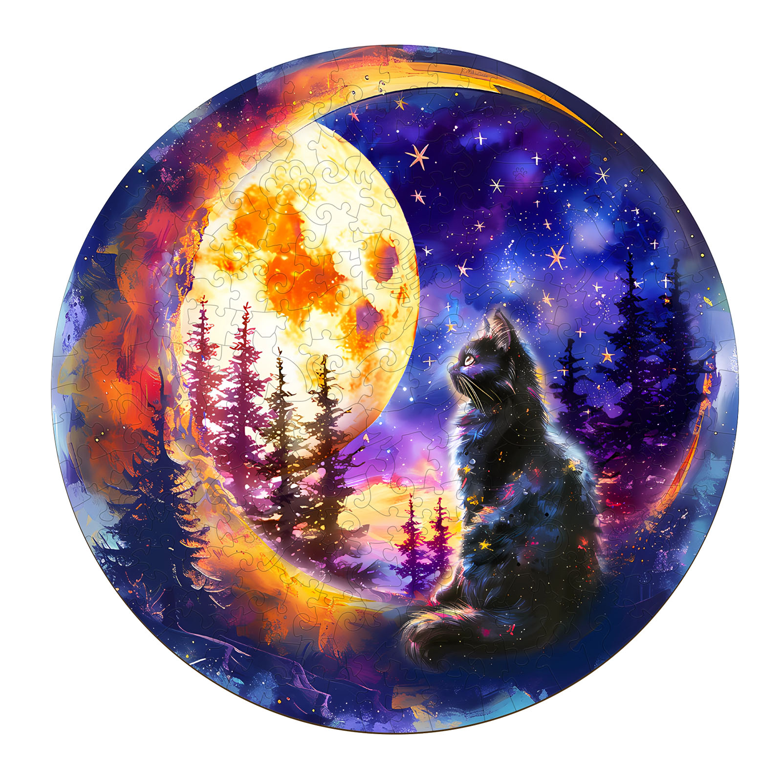 You are currently viewing Wooden Jigsaw Puzzle-Starry Cat 66e72761d2700